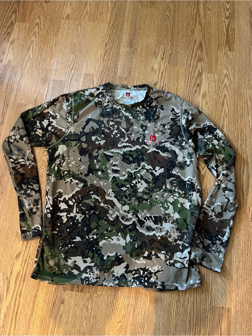 Killik Brand Men’s Camo Long-Sleeve Performance Shirt - Green/Brown